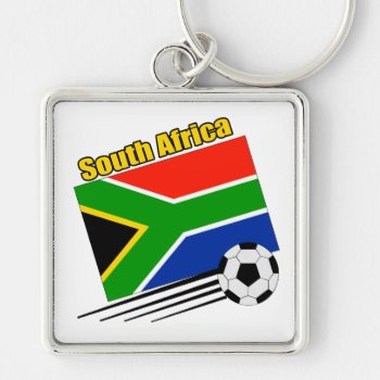 South Africa Soccer Team Keychain by worldwidesoccer at Zazzle