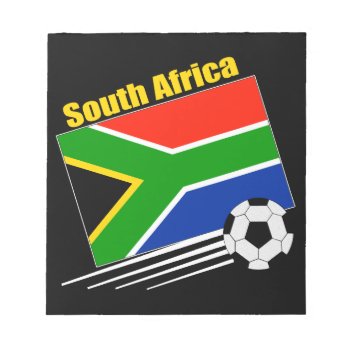 South Africa Soccer Team Notepad by worldwidesoccer at Zazzle