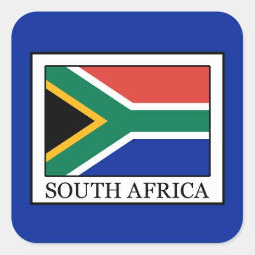 South Africa Square Sticker