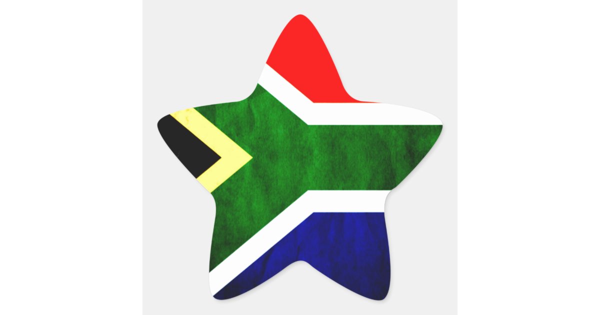 South Africa Star Sticker Zazzle