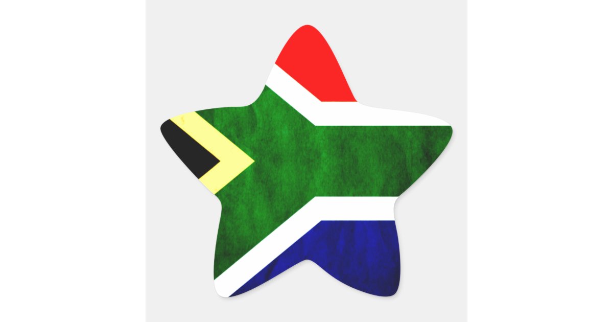 South Africa Star Sticker Zazzle