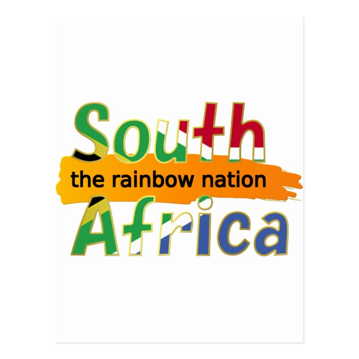 South Africa the rainbow nation Postcard