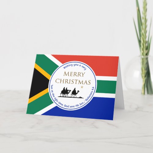 SOUTH AFRICA Three Wise Men Scripture CHRISTMAS Holiday Card