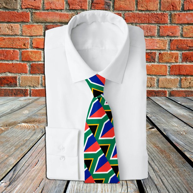 South Africa Ties, fashion African Flag, business Neck Tie (Creator Uploaded)