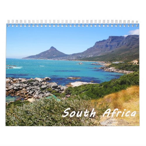 South Africa Travel Destination Photo Calendar
