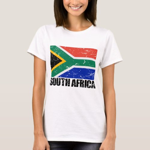 South Africa Vintage Flag T_Shirt