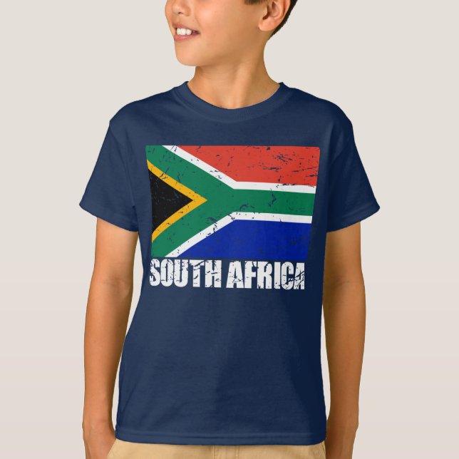 South Africa Vintage Flag T-Shirt (Front)
