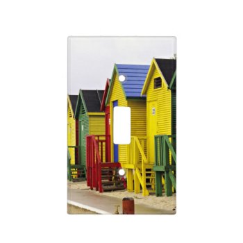South Africa  Western Cape  St James. Colorful Light Switch Cover by tothebeach at Zazzle
