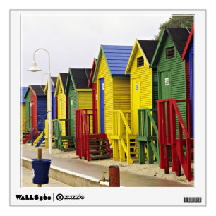 South Africa, Western Cape, St James. Colorful Wall Sticker