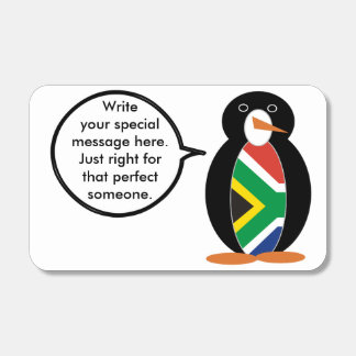South Africa Wildlife Penguin Personalized Gift Matchboxes