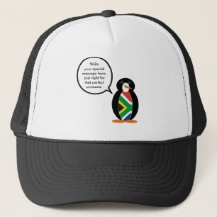 South Africa Wildlife Penguin Personalized Gift Trucker Hat