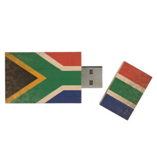 South Africa Wood Flash Drive