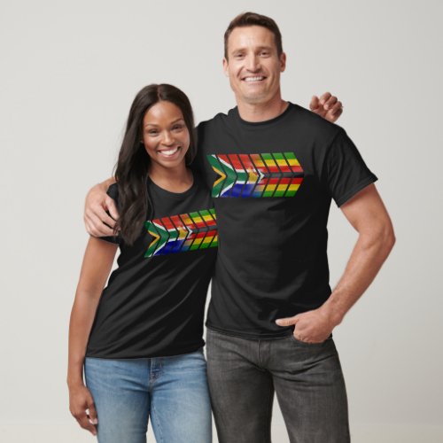 South Africa Zimbabwe expat chevrons flags CLEAN T_Shirt