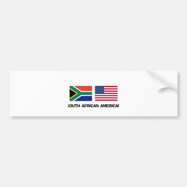 South African American Bumper Sticker (Front)