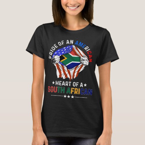 South African American Foreign African Flag T_Shirt