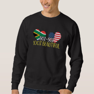 South African American Pride Black Beauty African  Sweatshirt