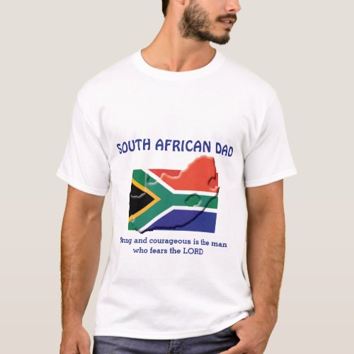 SOUTH AFRICAN DAD Strong Courageous Personalized T_Shirt