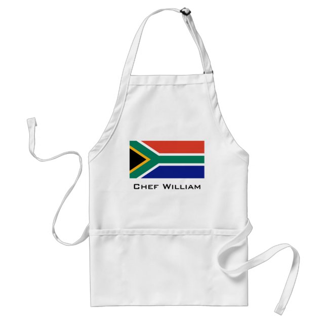 South African Flag Adult Apron (Front)