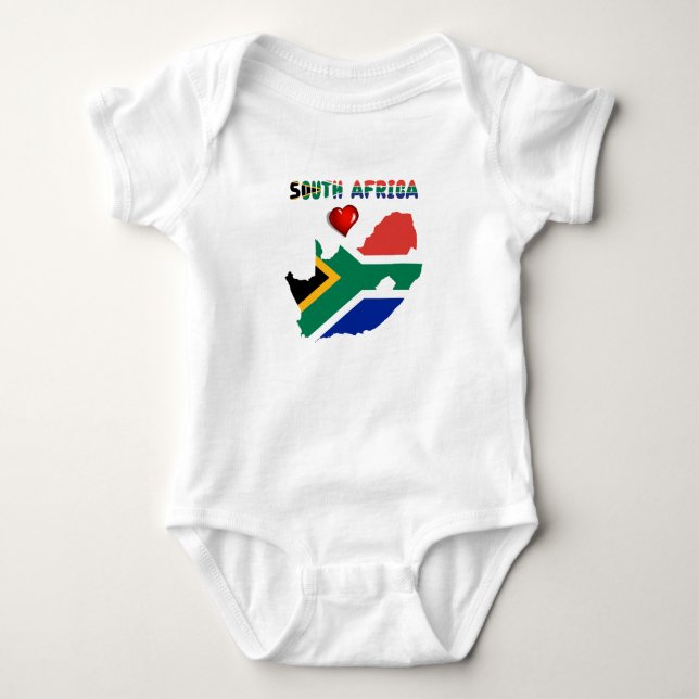 South African flag Baby Bodysuit (Front)