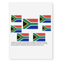 south african flag tattoos