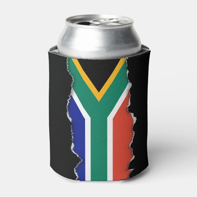 South African Flag Can Cooler (Can Front)