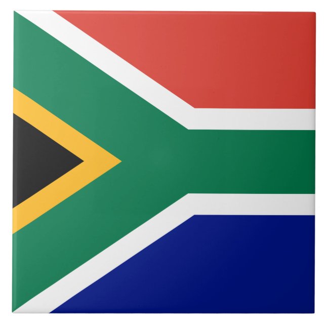 South African Flag Ceramic Tile (Front)