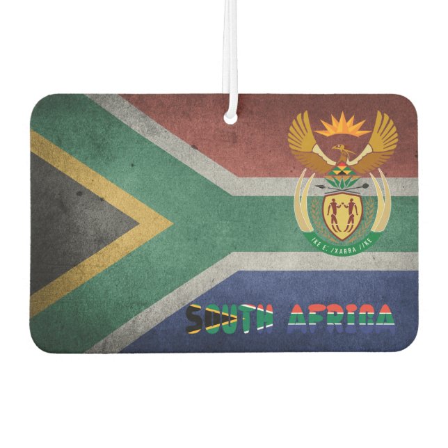 South African flag-coat of arms Air Freshener (Front)