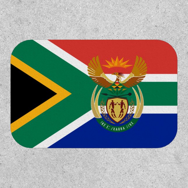 South African Flag & Coat of Arms, South Africa Patch (Front)