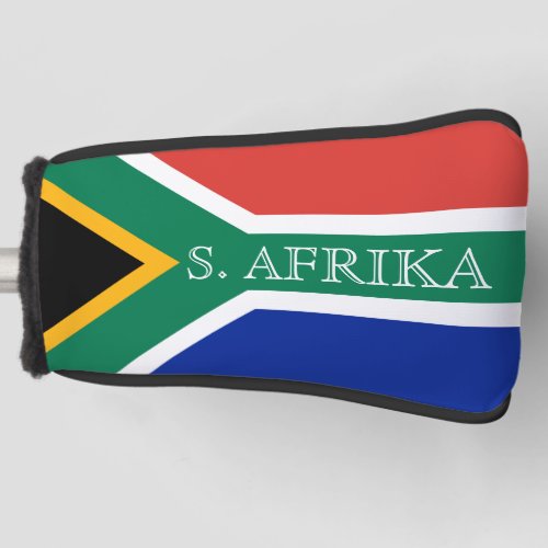South African flag custom golf head cover sock