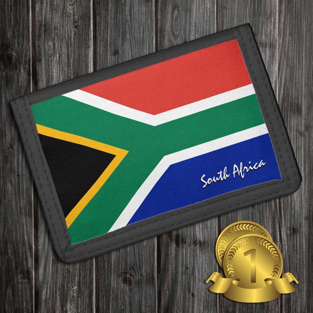 South African flag fashion, patriots / sports Trifold Wallet (Creator Uploaded)