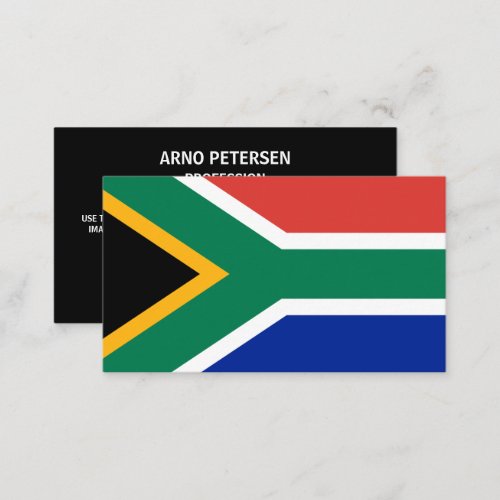 South African Flag Flag of South Africa Business Card