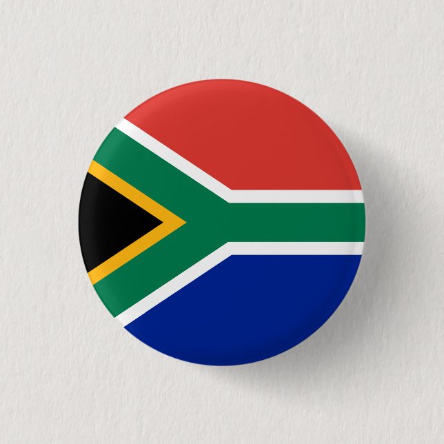 South African Flag, Flag of South Africa Button (Front)
