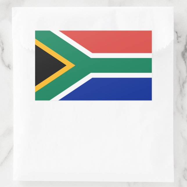 South African Flag Vinyl Stickers – 4 Pack, 50mm Bumper/Helmet Decals
