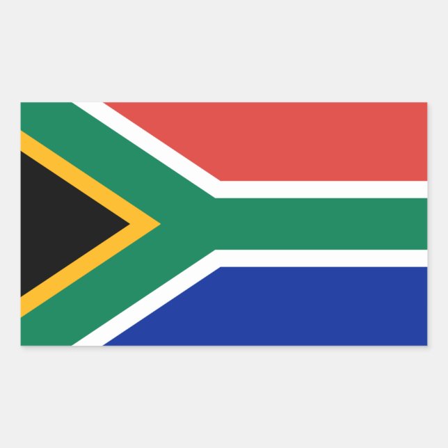 South African Flag, Flag of South Africa Rectangular Sticker (Front)