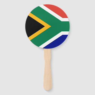 South African Flag Hand Fan