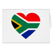 South African Flag Heart (Front Horizontal)
