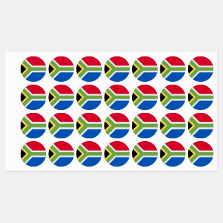 South African flag Iron On Labels