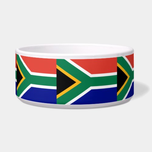 South African Flag Large Pet Bowl