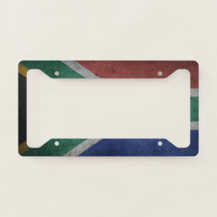 South African flag License Plate Frame
