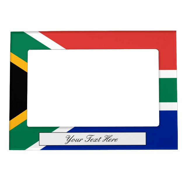 South African flag magnetic fridge picture frame (Front)