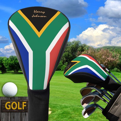 South African Flag  Monogrammed Golf Clubs Covers