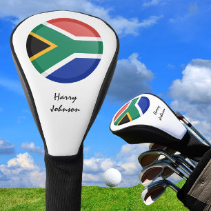South African Flag & Monogrammed Golf Clubs Covers
