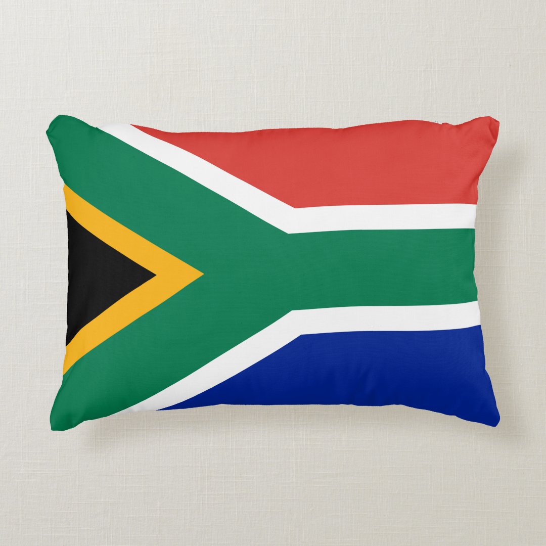 South African Flag of South Africa Pillow Zazzle