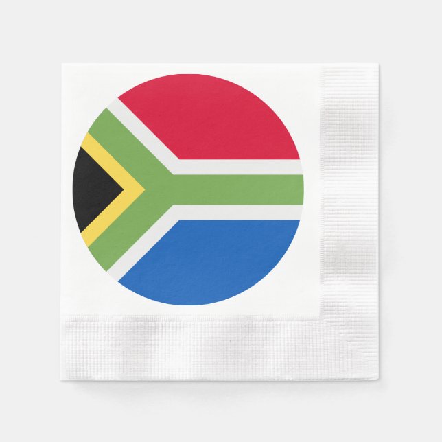 South African Flag Paper Napkin (Front)