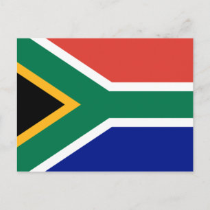 South African Flag Postcard