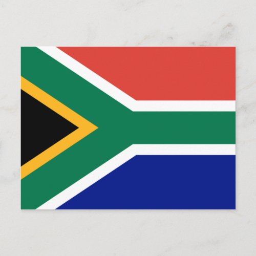 South African Flag Postcard