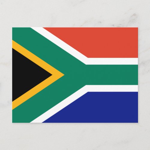 South African Flag Postcard
