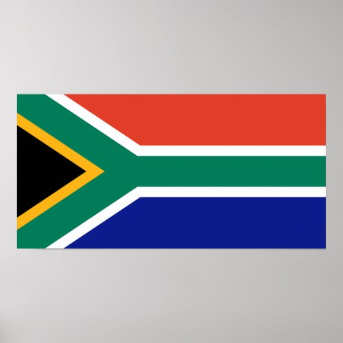 South African Flag Poster