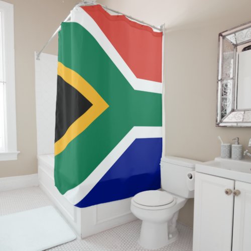 South African Flag Shower Curtain