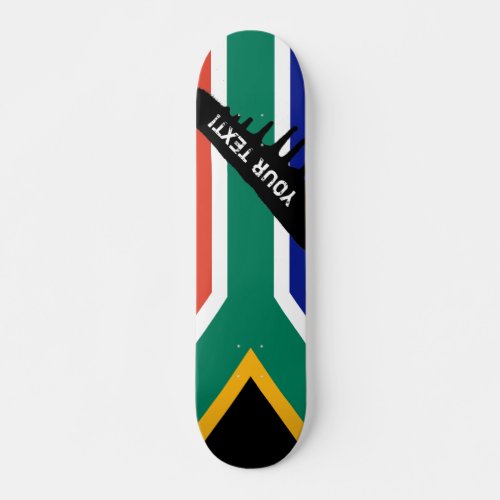 South African Flag Skateboard